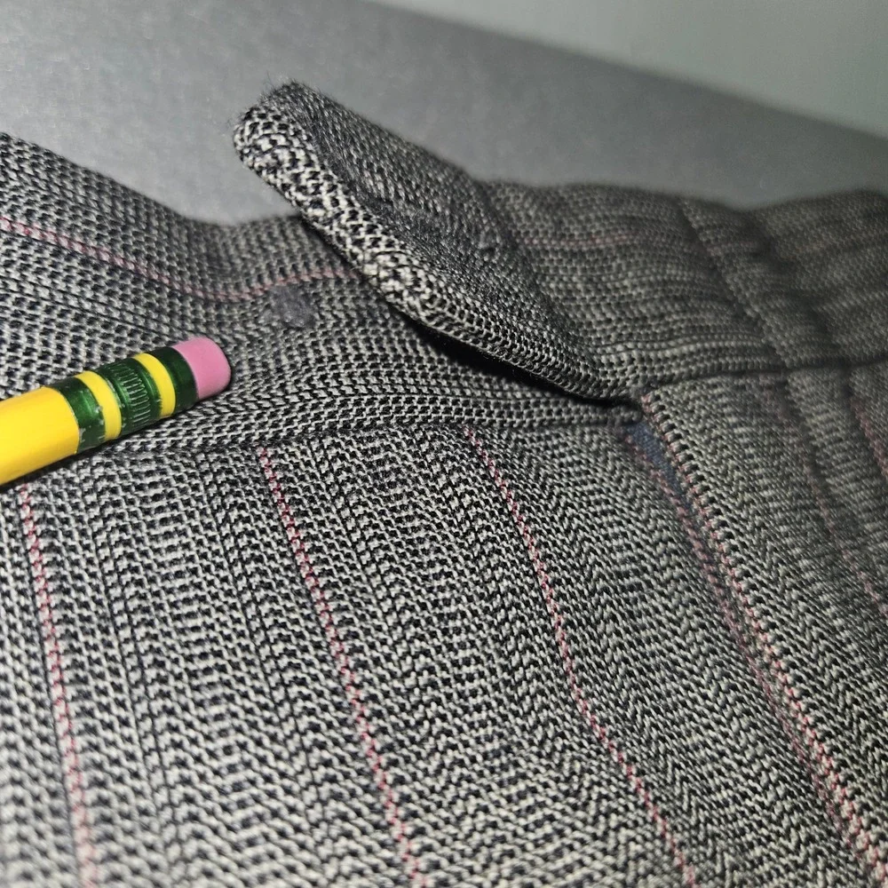 VTG Nino Cerruti Rue Royale Wool 2pc Suit Grey Pleated Sz 40R/39x31